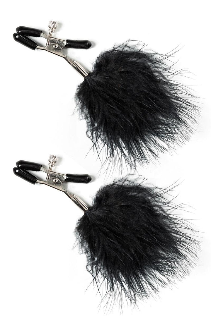 Nipple Clips with adjustable clamps and soft feathers