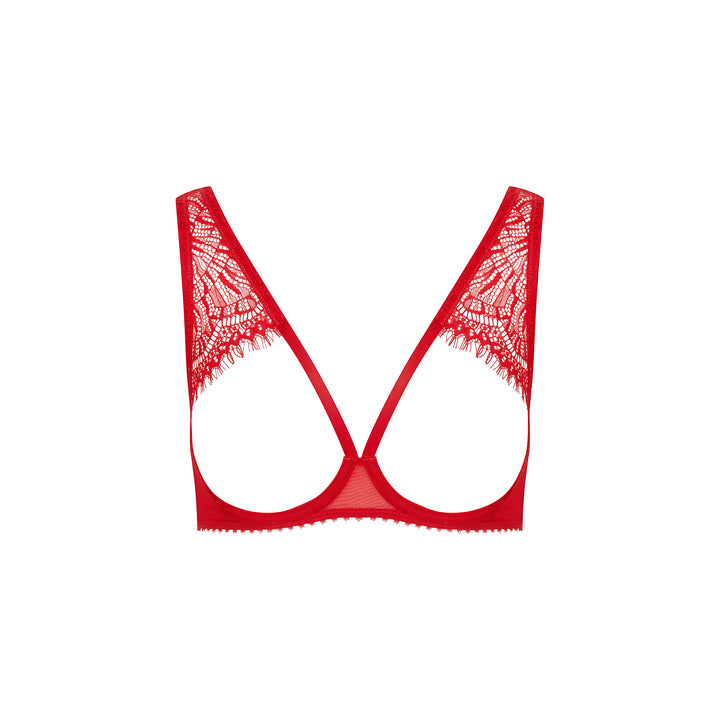 Cupless Bra - Red - Accroche Coeur