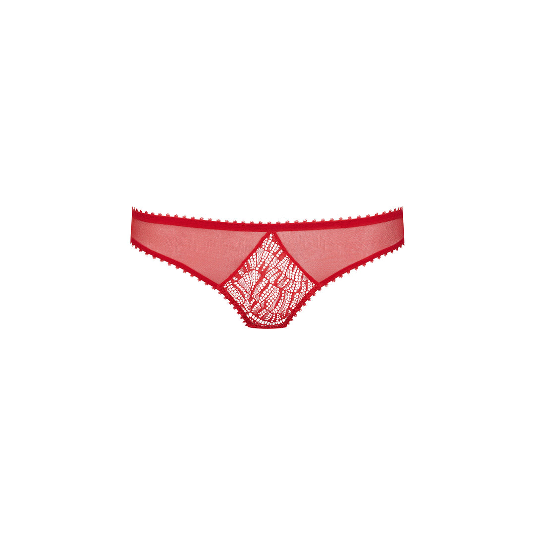 Panty - Accroche Coeur, rigid lace and tulle design