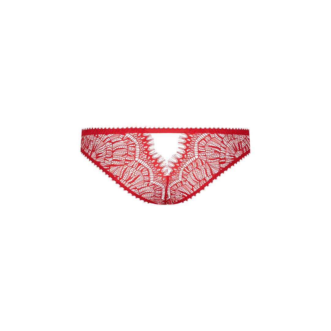 Panty - Accroche Coeur, rigid lace and tulle design