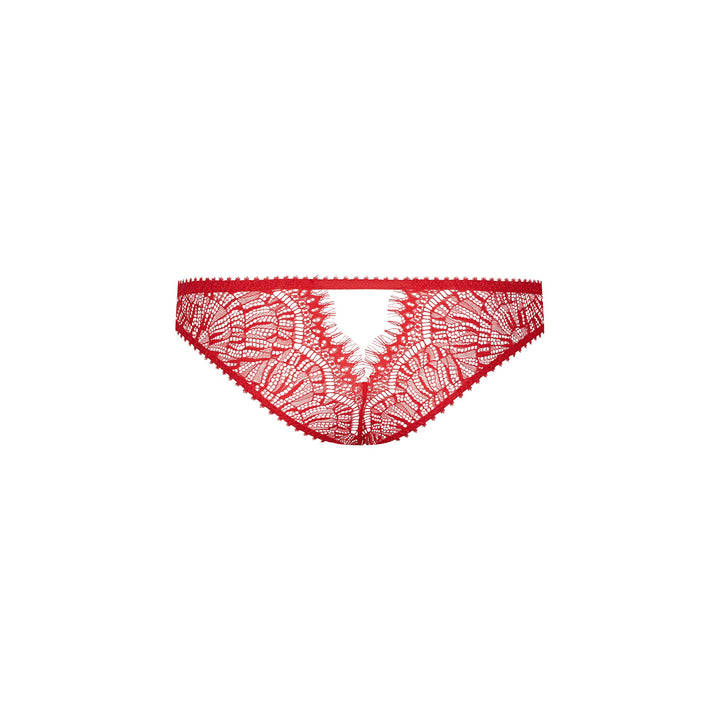 Accroche Coeur heart panty, back view with openwork lace