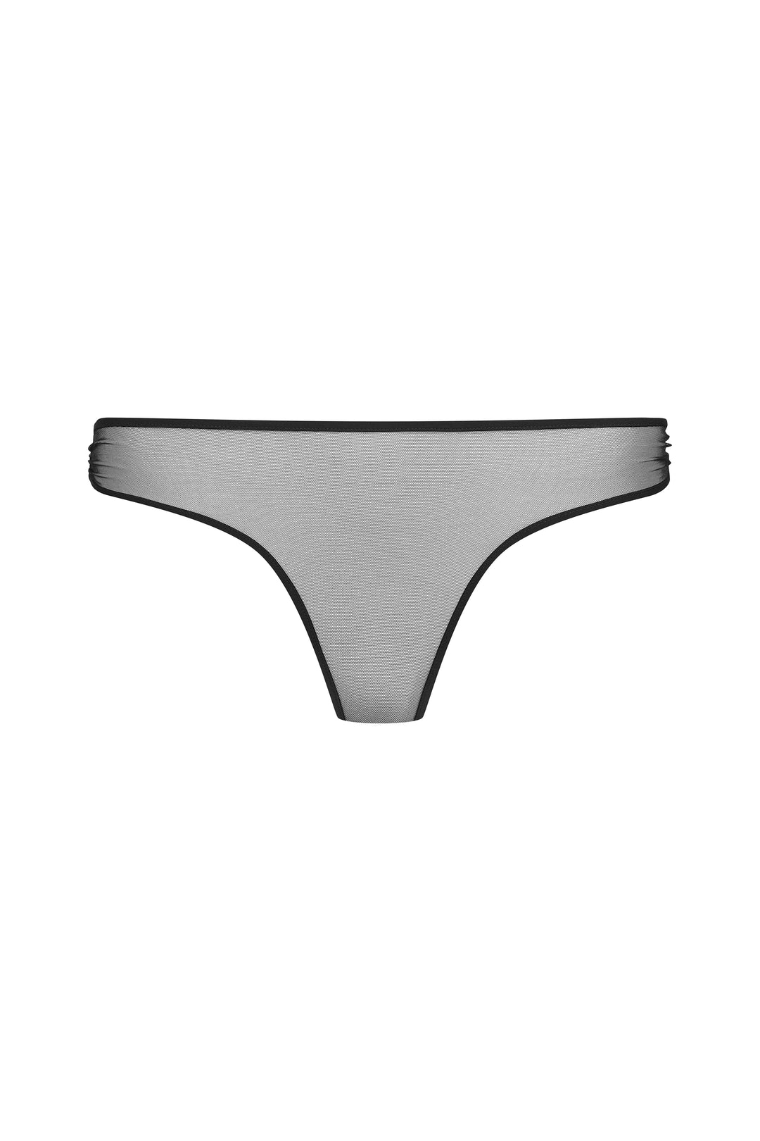 Luxurious Panty - Nuit Fauve with Opaque Trim and Tulle