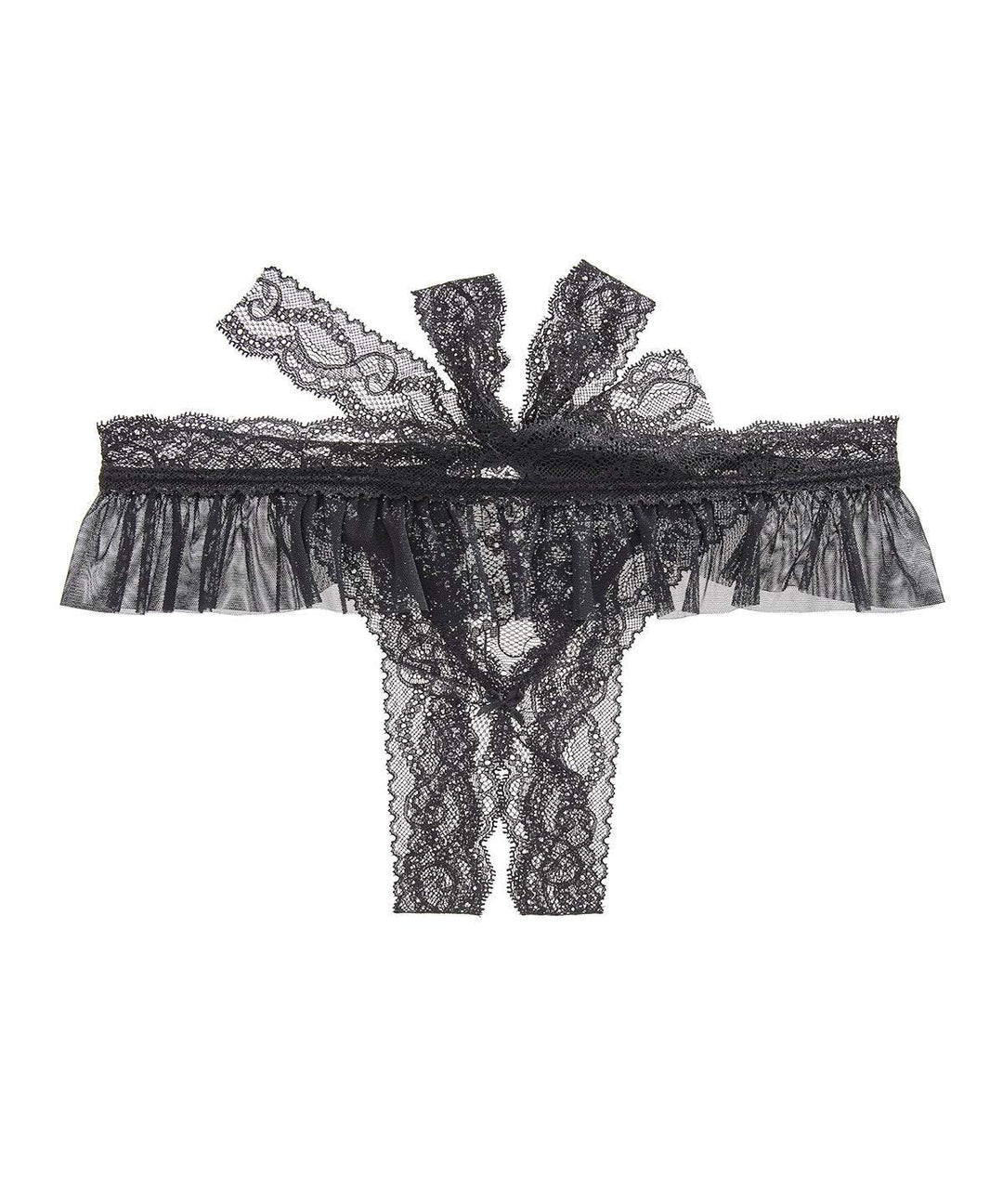 Lace thong packaging from Boîte à Désir collection.